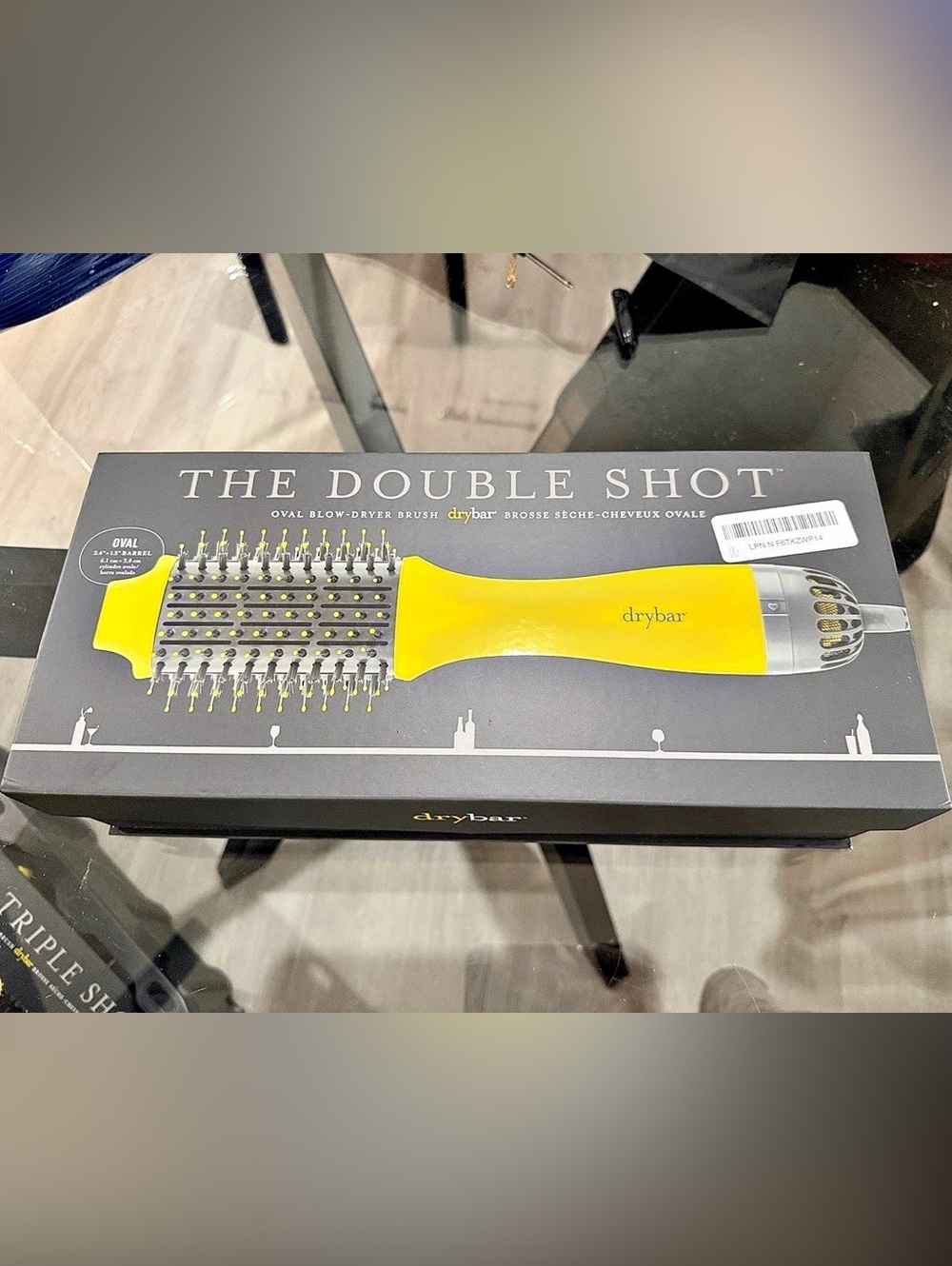 Drybar The Double Shot Blow-Dryer Brush Yellow heavily USED!!